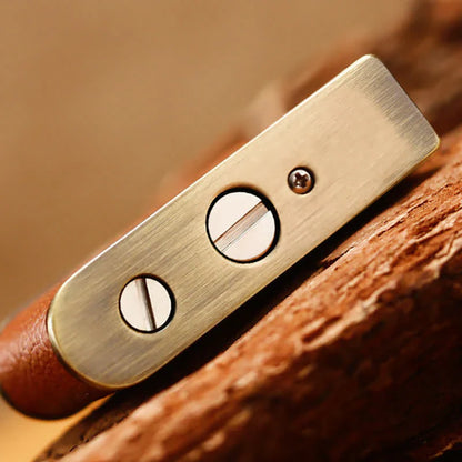 Vintage Leather Kerosene Filled Lighter