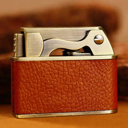 Vintage Leather Kerosene Filled Lighter
