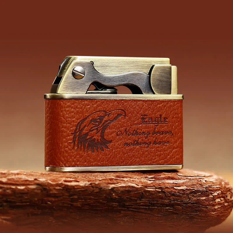 Vintage Leather Kerosene Filled Lighter