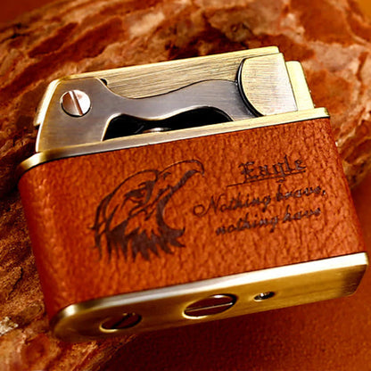 Vintage Leather Kerosene Filled Lighter