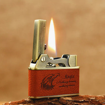 Vintage Leather Kerosene Filled Lighter