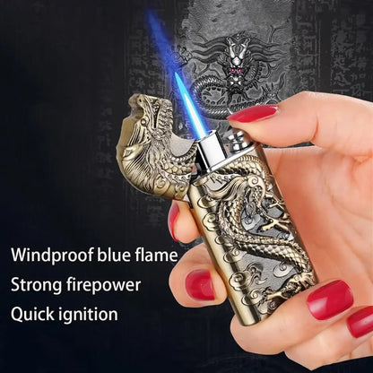 3D Dragon Double Flame Lighter-refillable