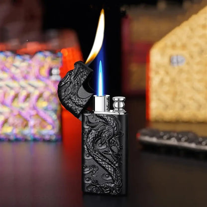 3D Dragon Double Flame Lighter-refillable