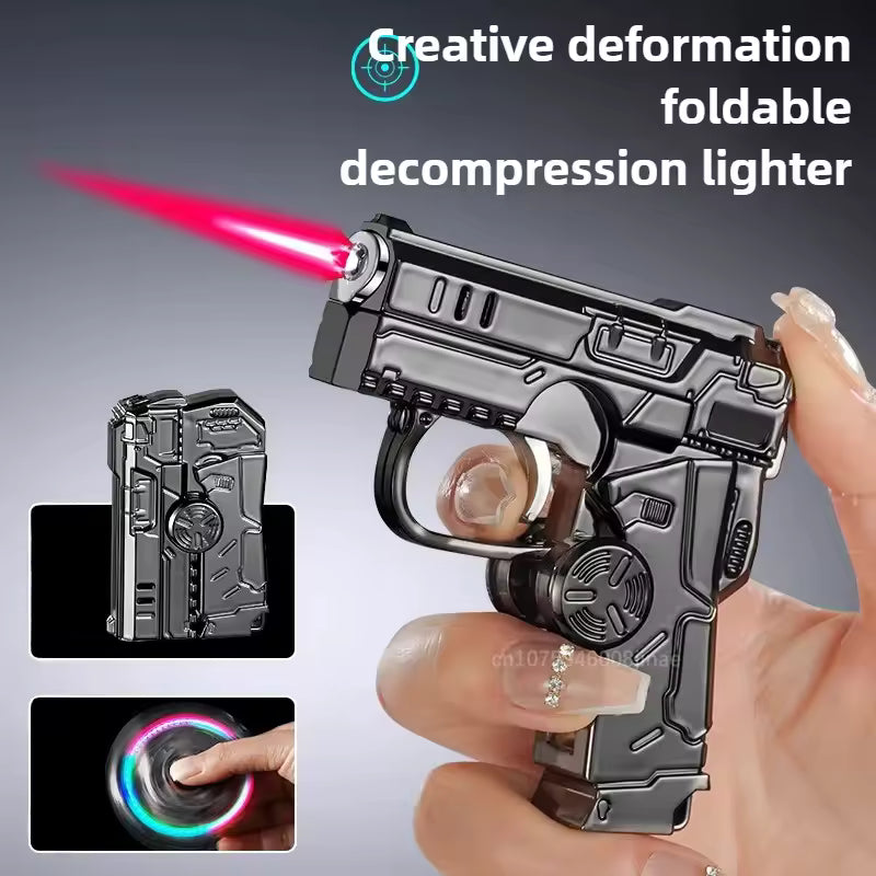 2026 Multifunctional Spinner Gun Lighter- Refillable