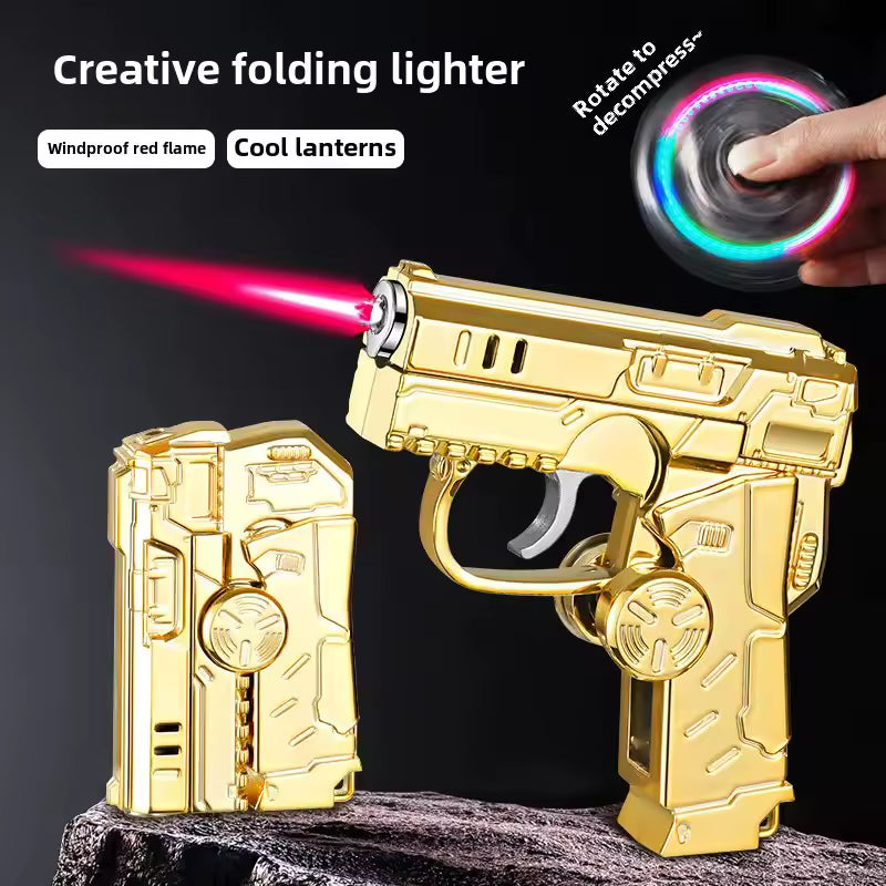 2026 Multifunctional Spinner Gun Lighter- Refillable