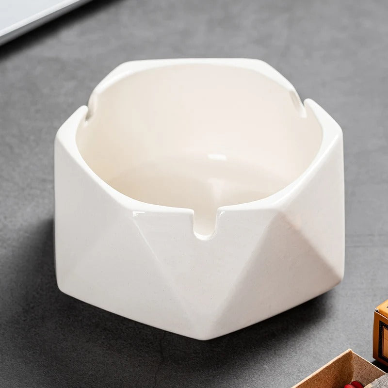 Ceramic Ashtray for Home - Creative Desk Ashtray With Lid