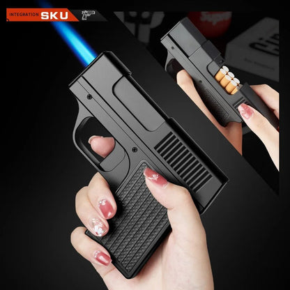 Creative Gun Lighter Cigarette Box
