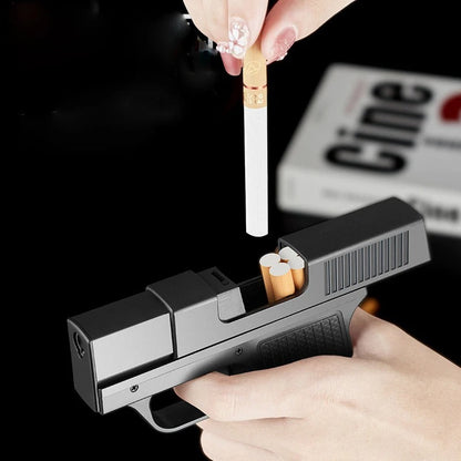 Creative Gun Lighter Cigarette Box