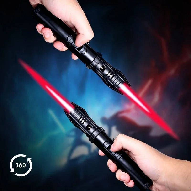 Metal Light Saber Lighter-Red Flame-Refillable