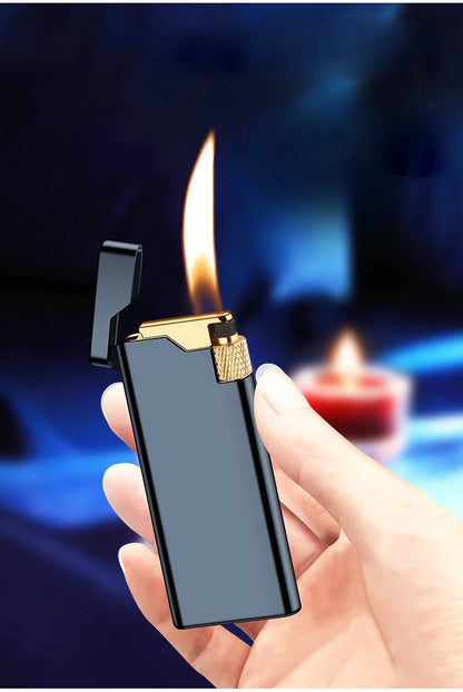 Metal Slim Wheel Lighter - Refillable