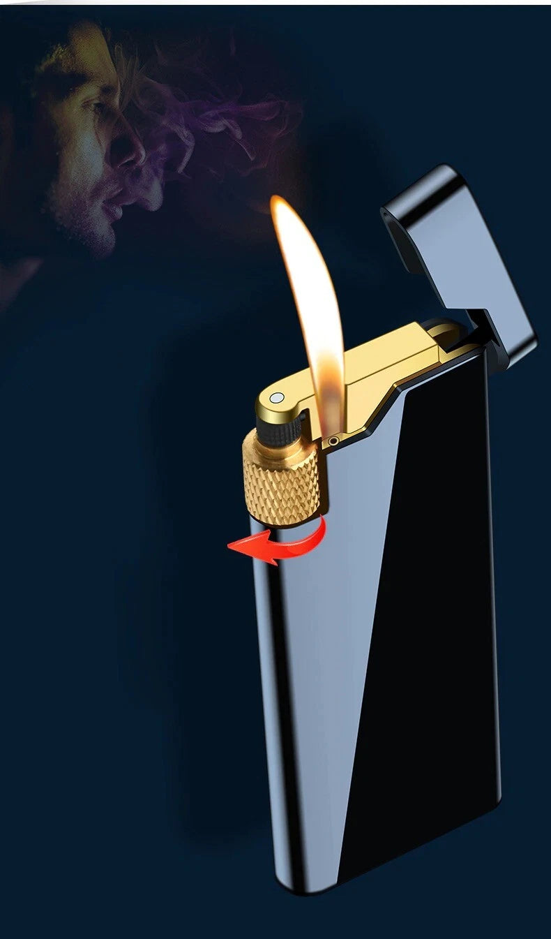 Metal Slim Wheel Lighter - Refillable